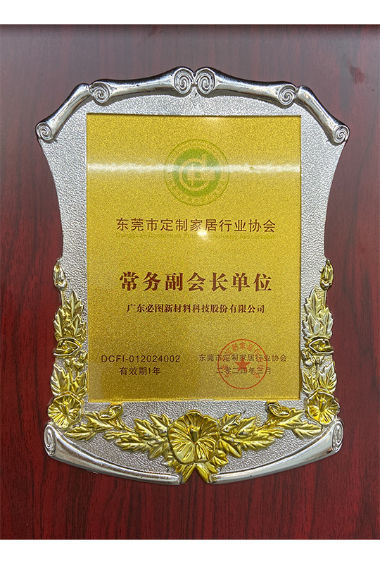 东莞市定制家居行业协会常务副会长单位