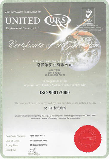 ISO国际质量标准认证